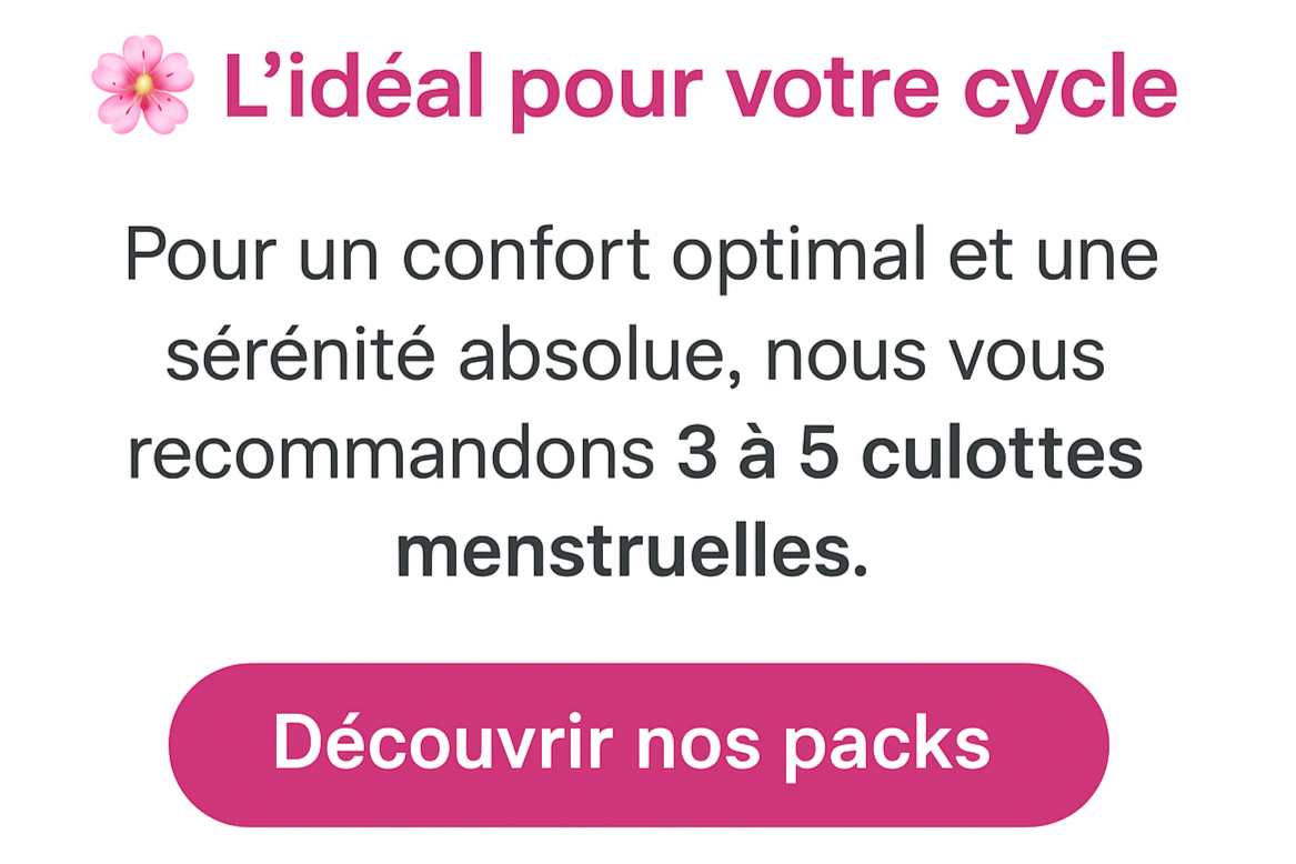 Culotte menstruel Ladies Underwear